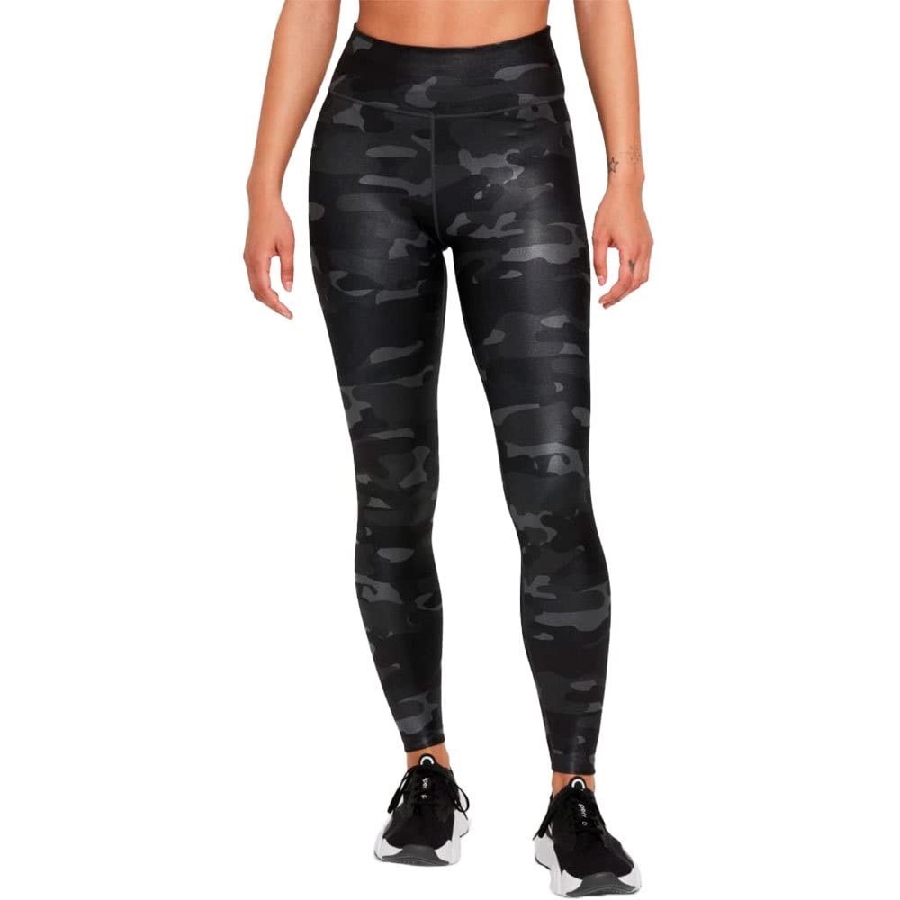 Nike Dri-FIT One Women's Mid-Rise Camo Leggings (Dark Smoke)
